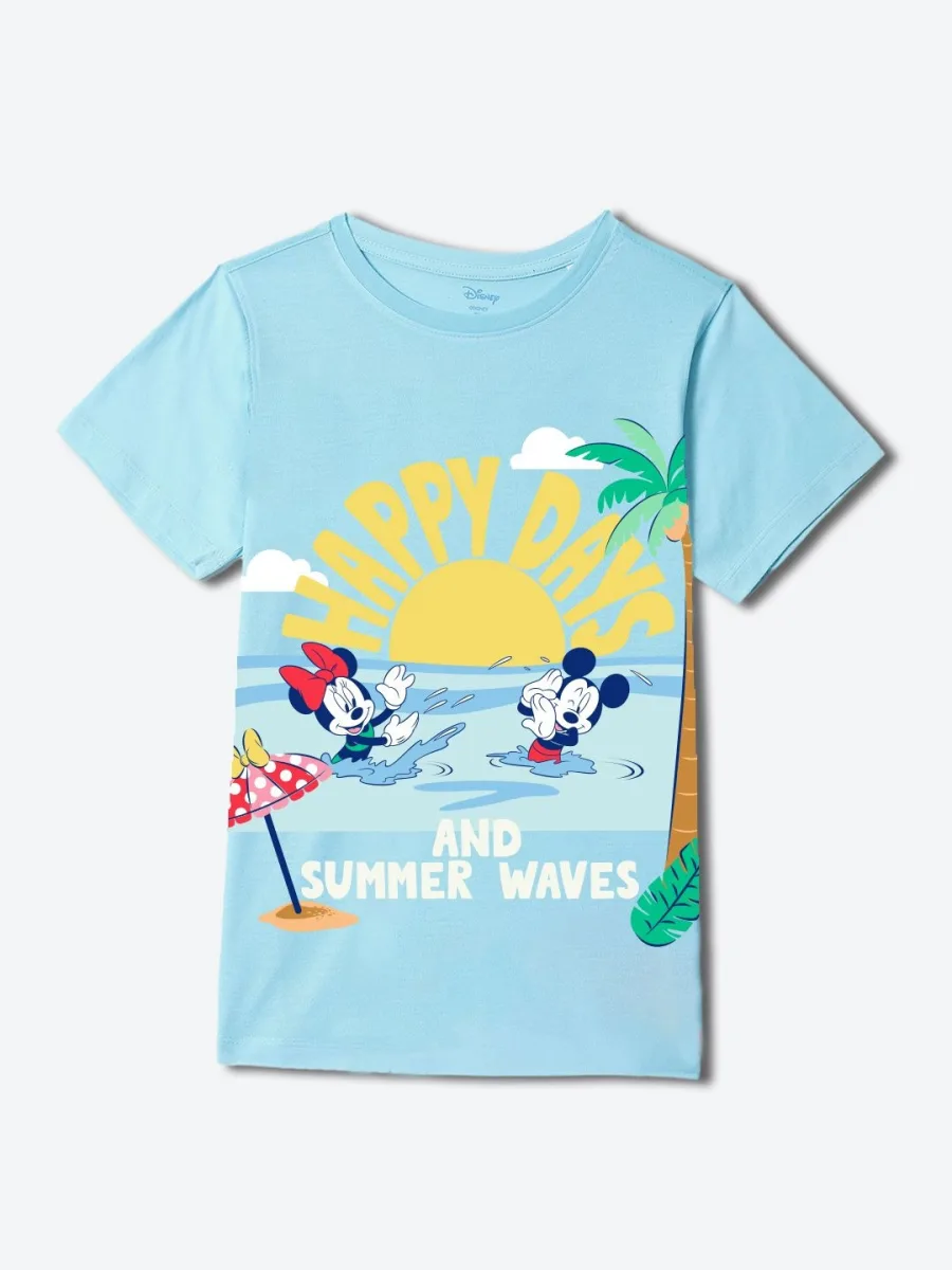 Boys Mickey Mouse Printed T-shirt
