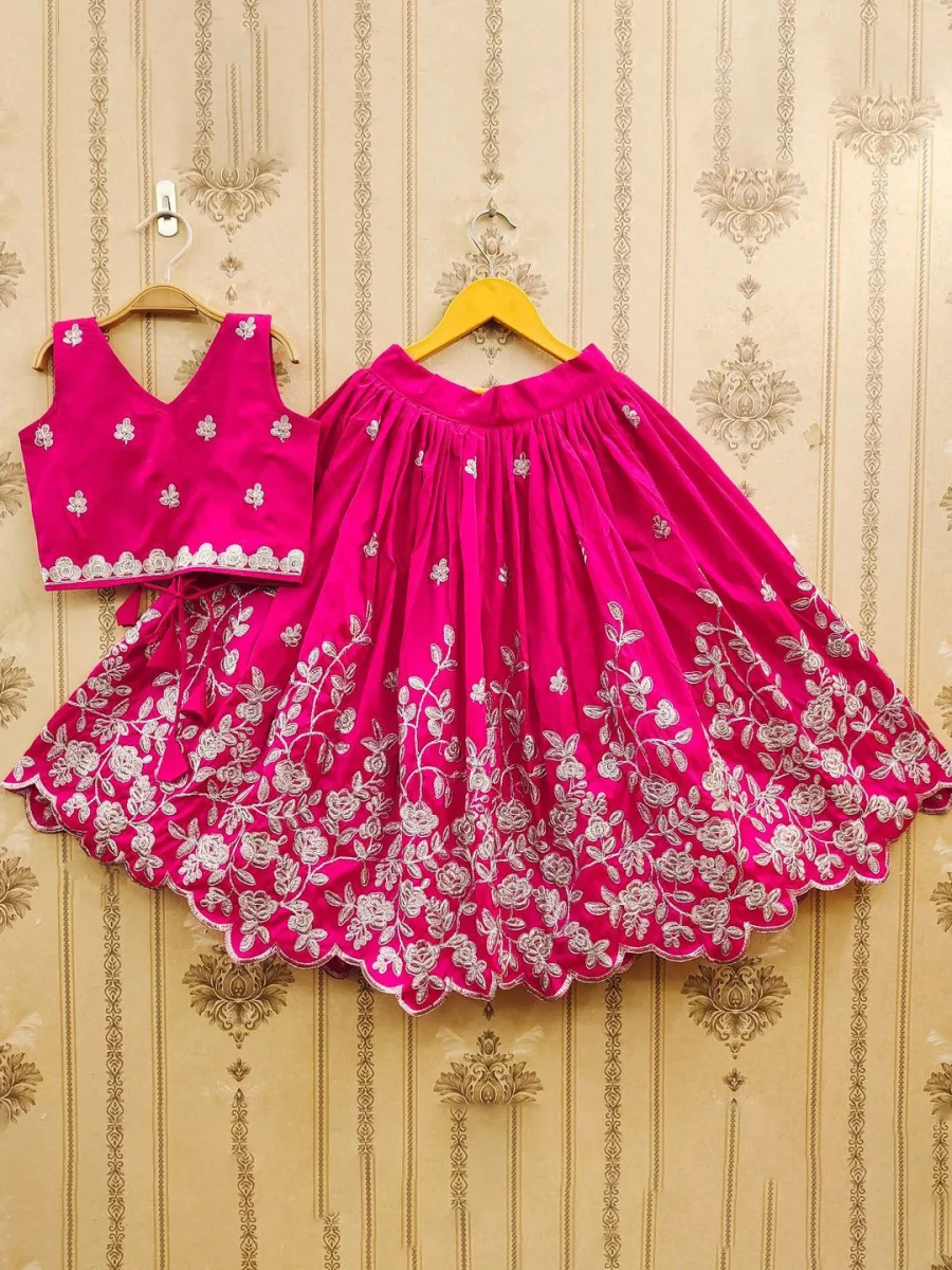 Girl Embroidered Lehenga Choli