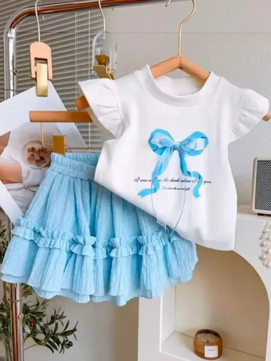 Girls Printed Clothing Set