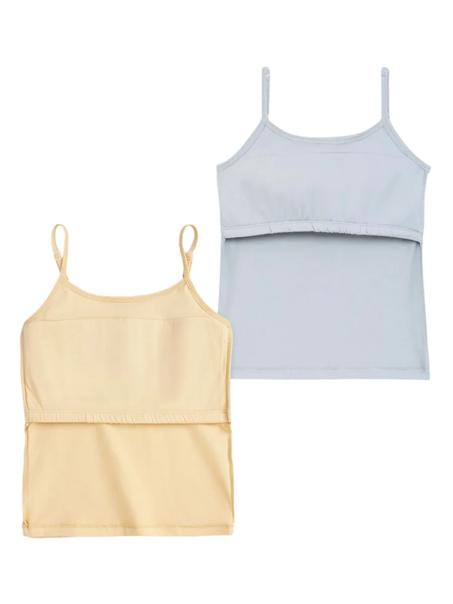 Girls Pack Of 2 Camisoles