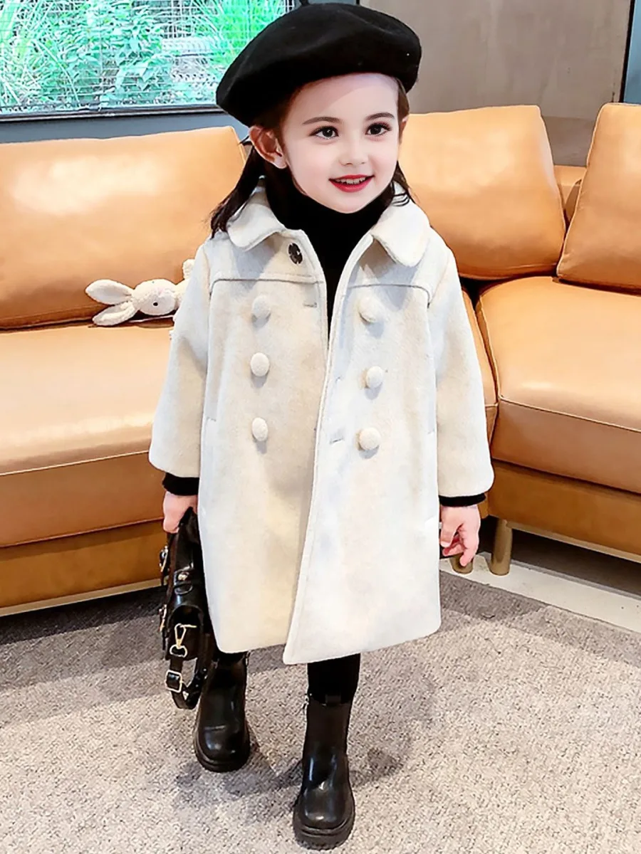 Girls Solid Tailored Jacket