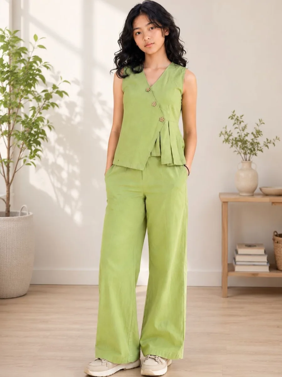 Girls Top with Trousers