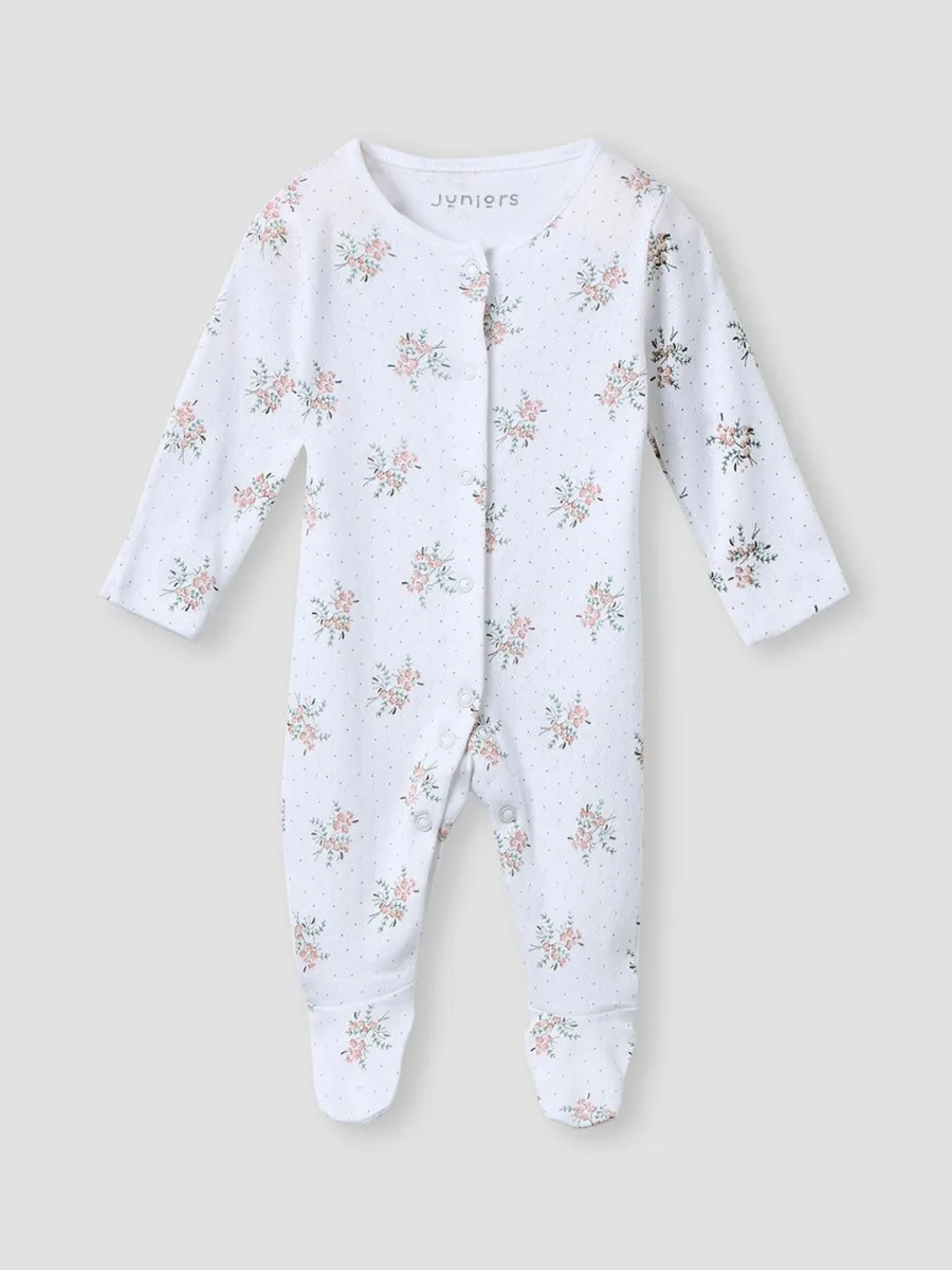 Girls Printed Cotton Sleepsuit