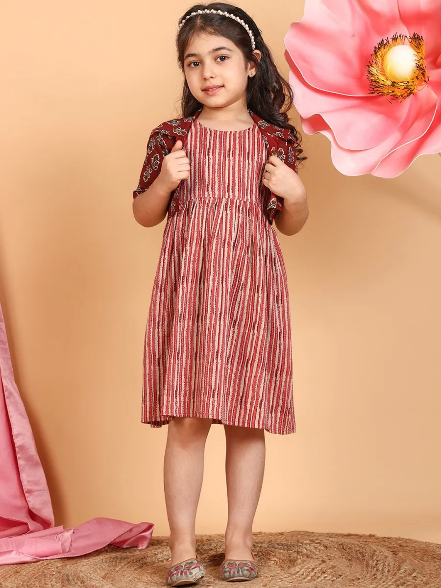 stripped printed Dress