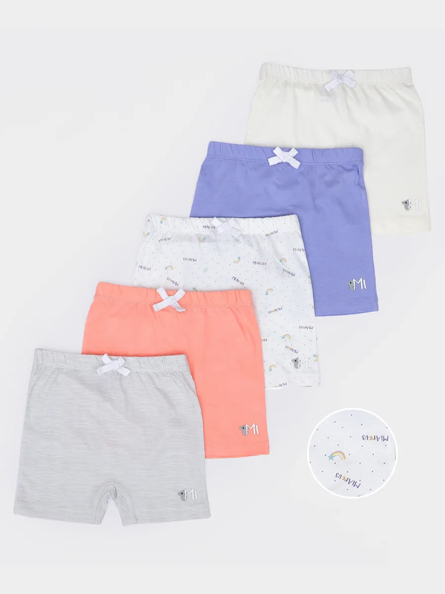 Kids Pack of 5 Slim Fit Shorts