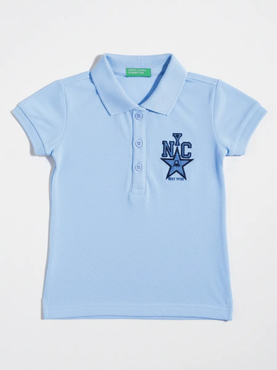 Girls Polo Collar T-shirt