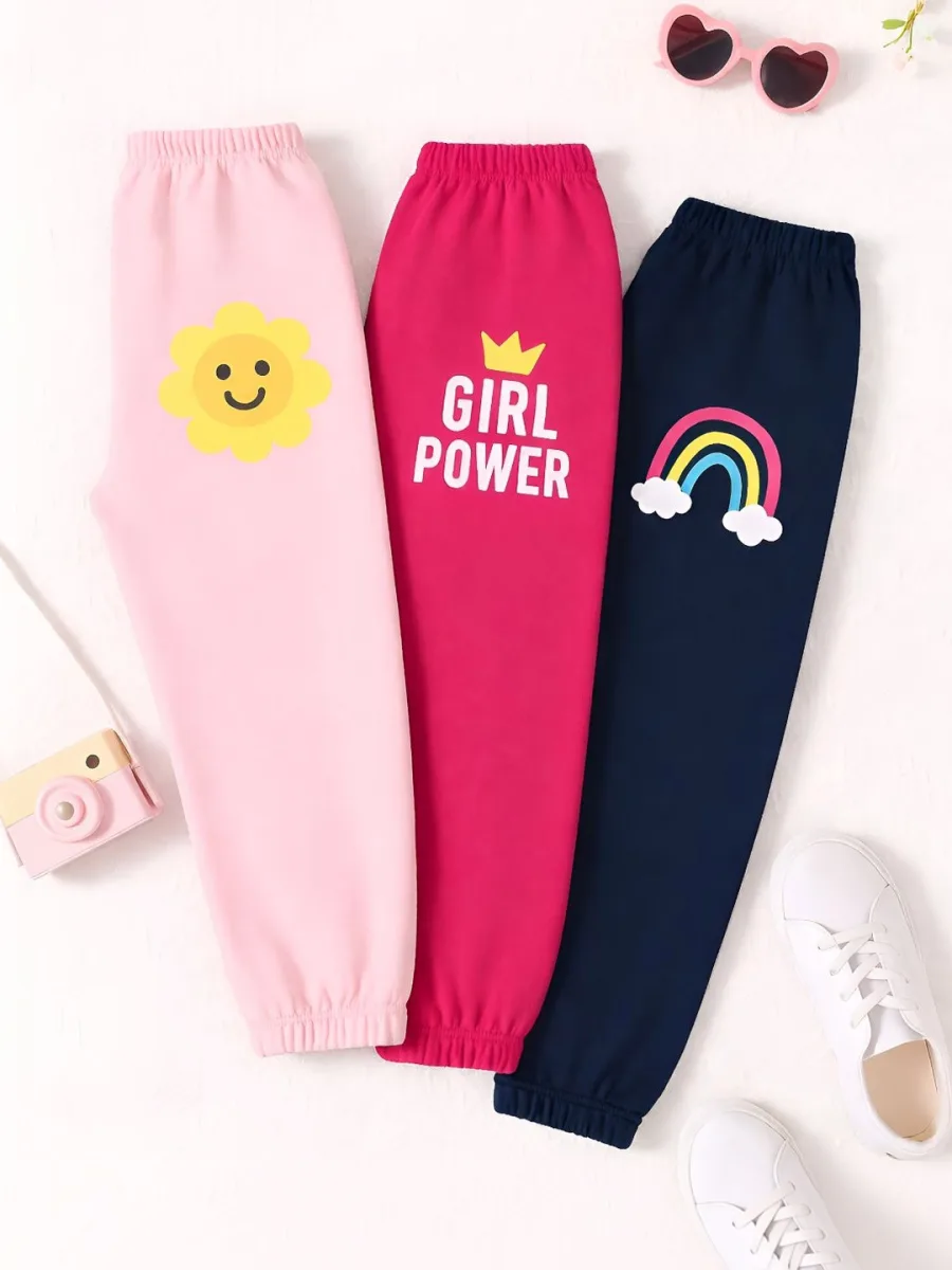 Pack of 3 Joggers Kids Girls