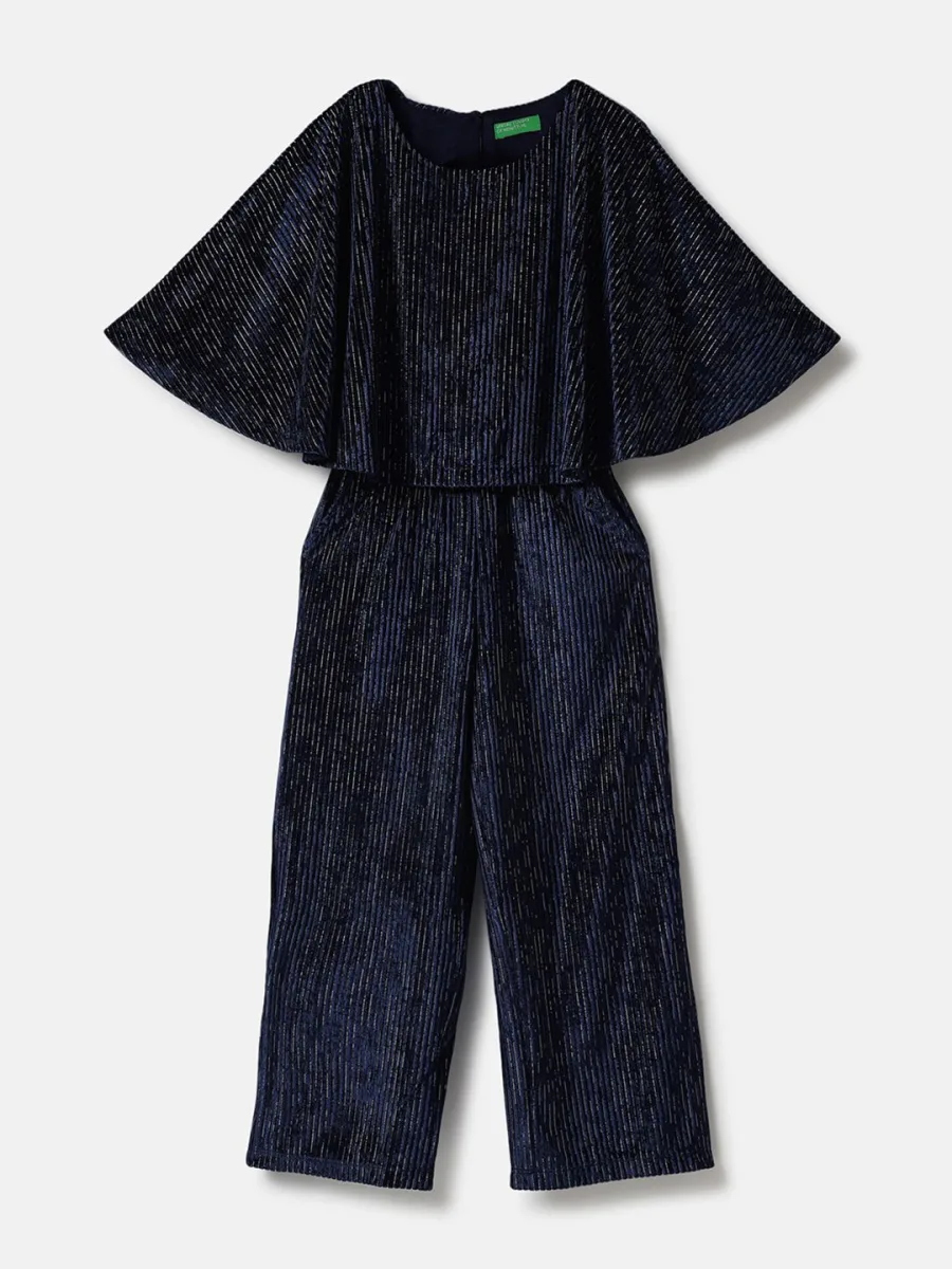 Girls Printed Basic Jumpsuit
