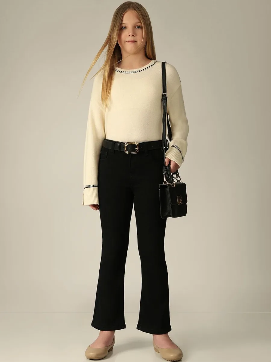 Girls Bootcut Mid-Rise Jeans