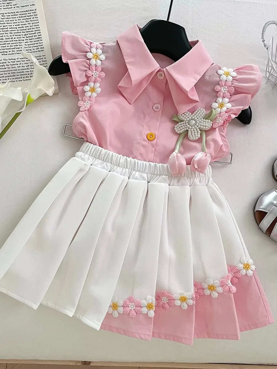 Girls Top With Skirt
