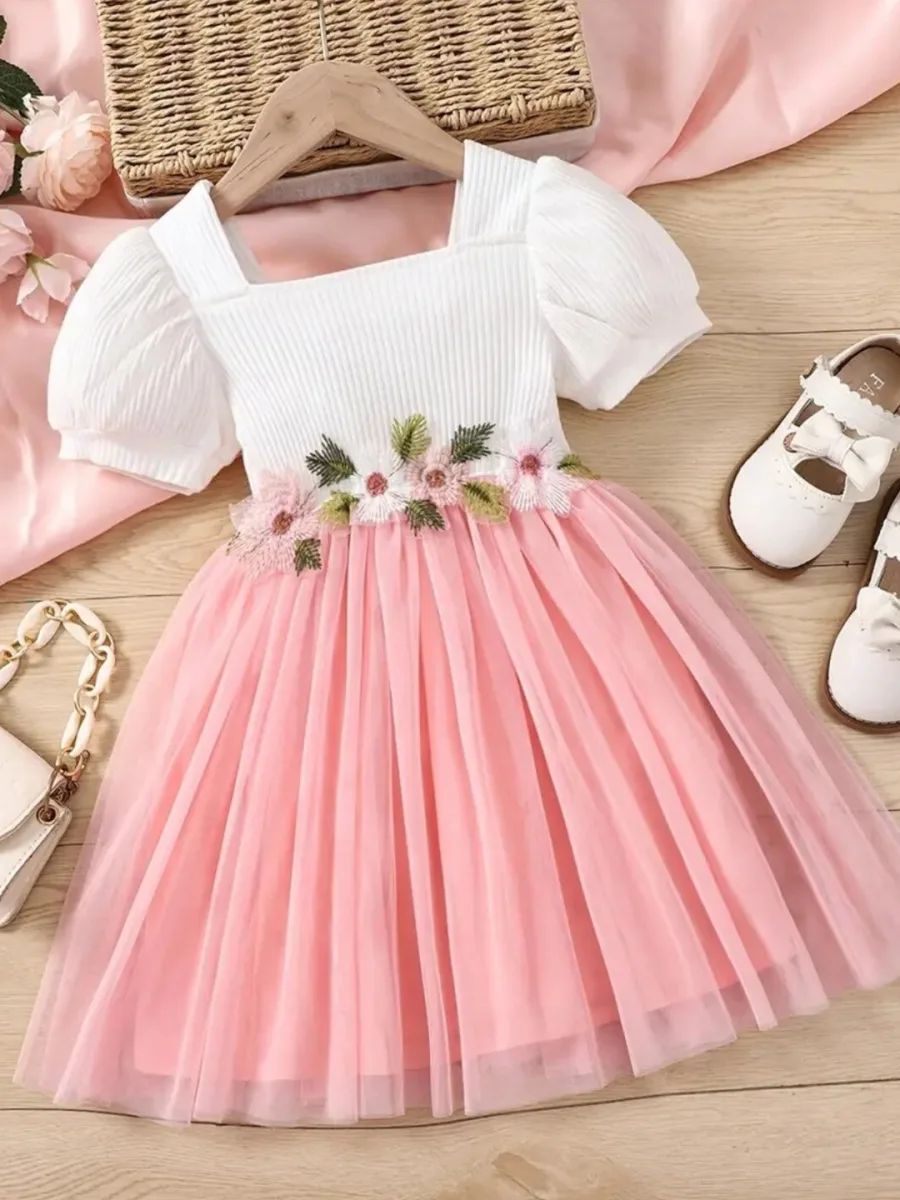 Fit & Flare Net Dress