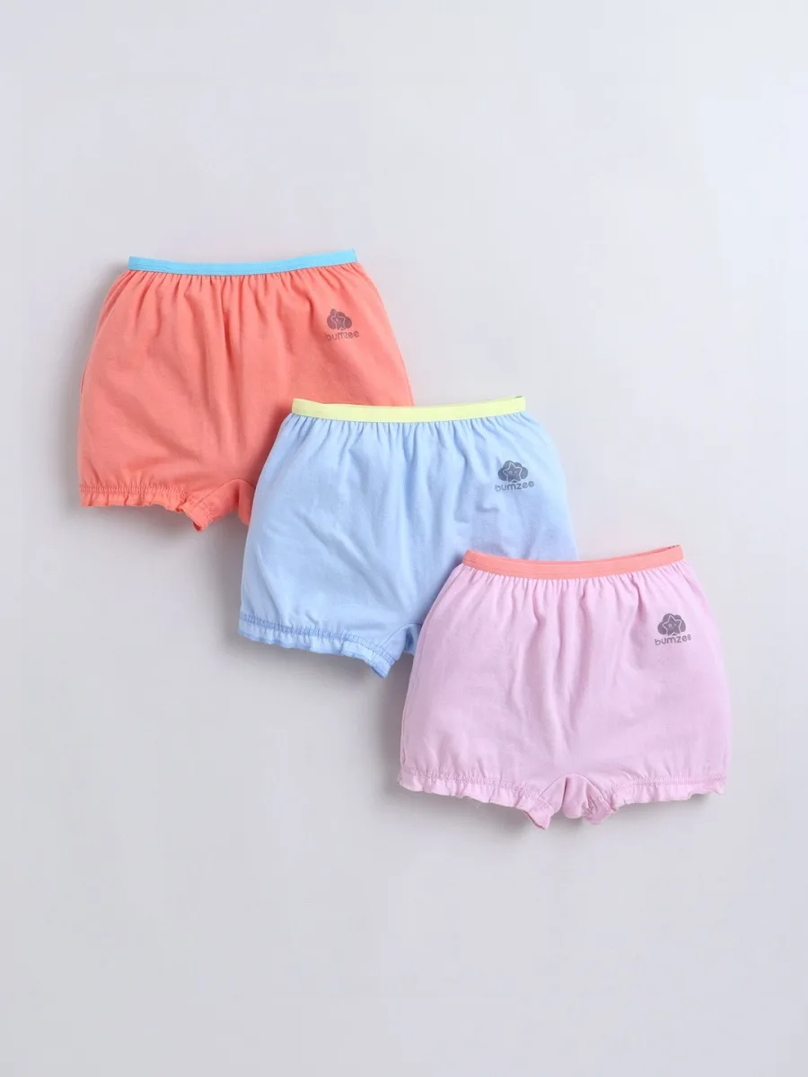 Girls Pack of 3 Cotton Briefs