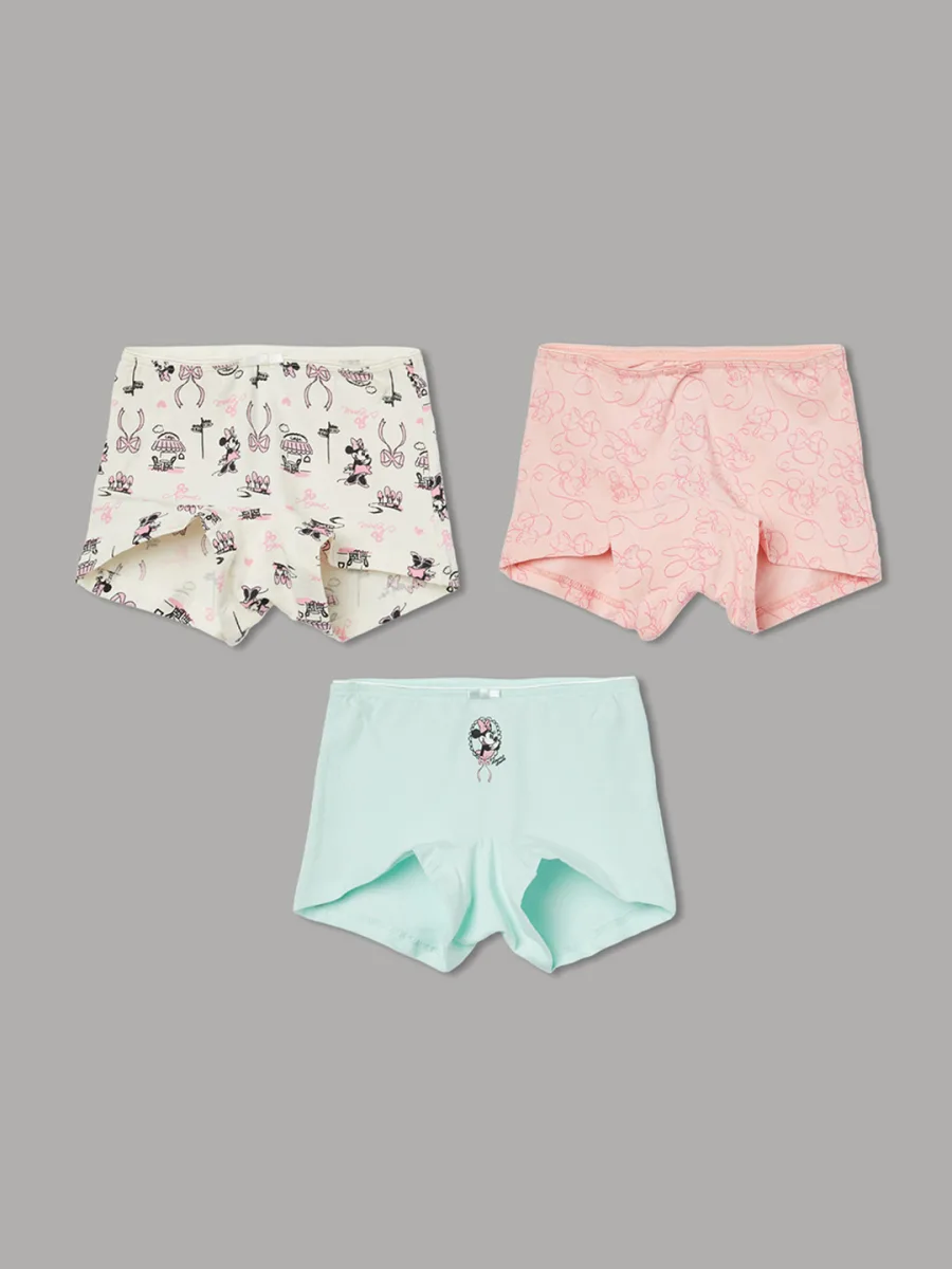 Girls Pack of 3 Printed Briefs