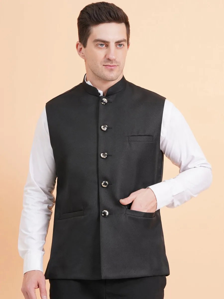 Mandarin Collar Nehru Jacket
