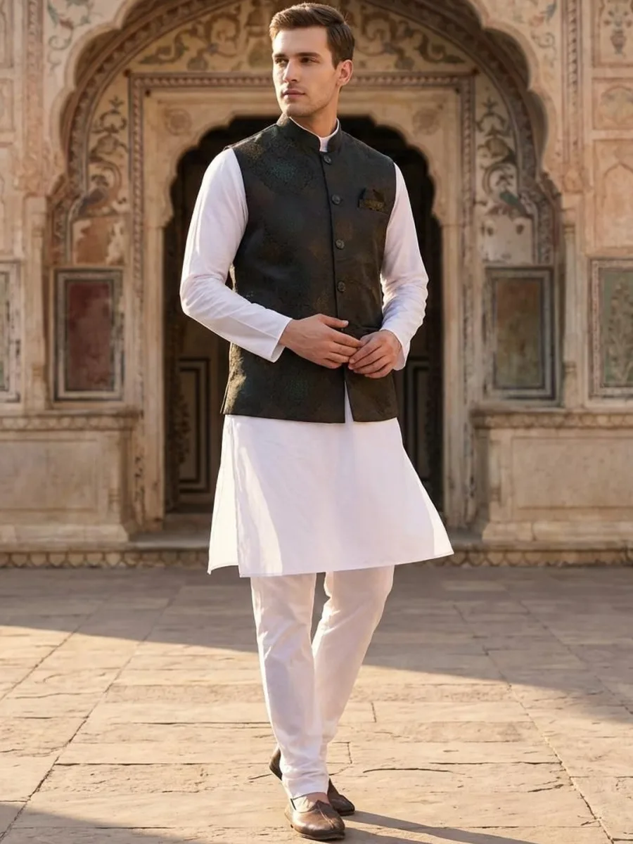 Mandarin Collar Nehru Jackets