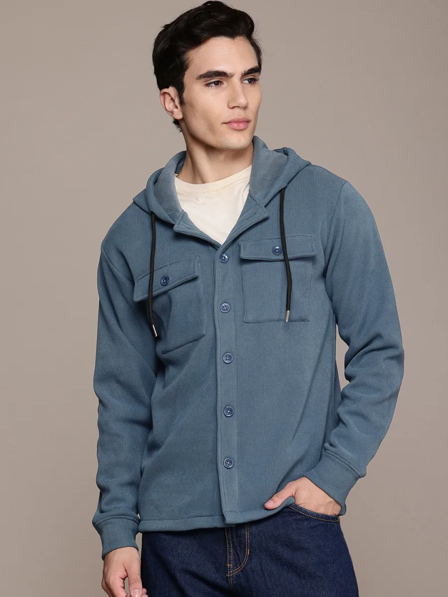 Open Front Hooded Jacket