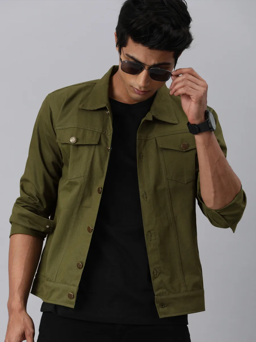 Solid Denim Jacket