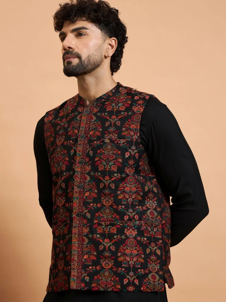 Woven Design Nehru Jacket