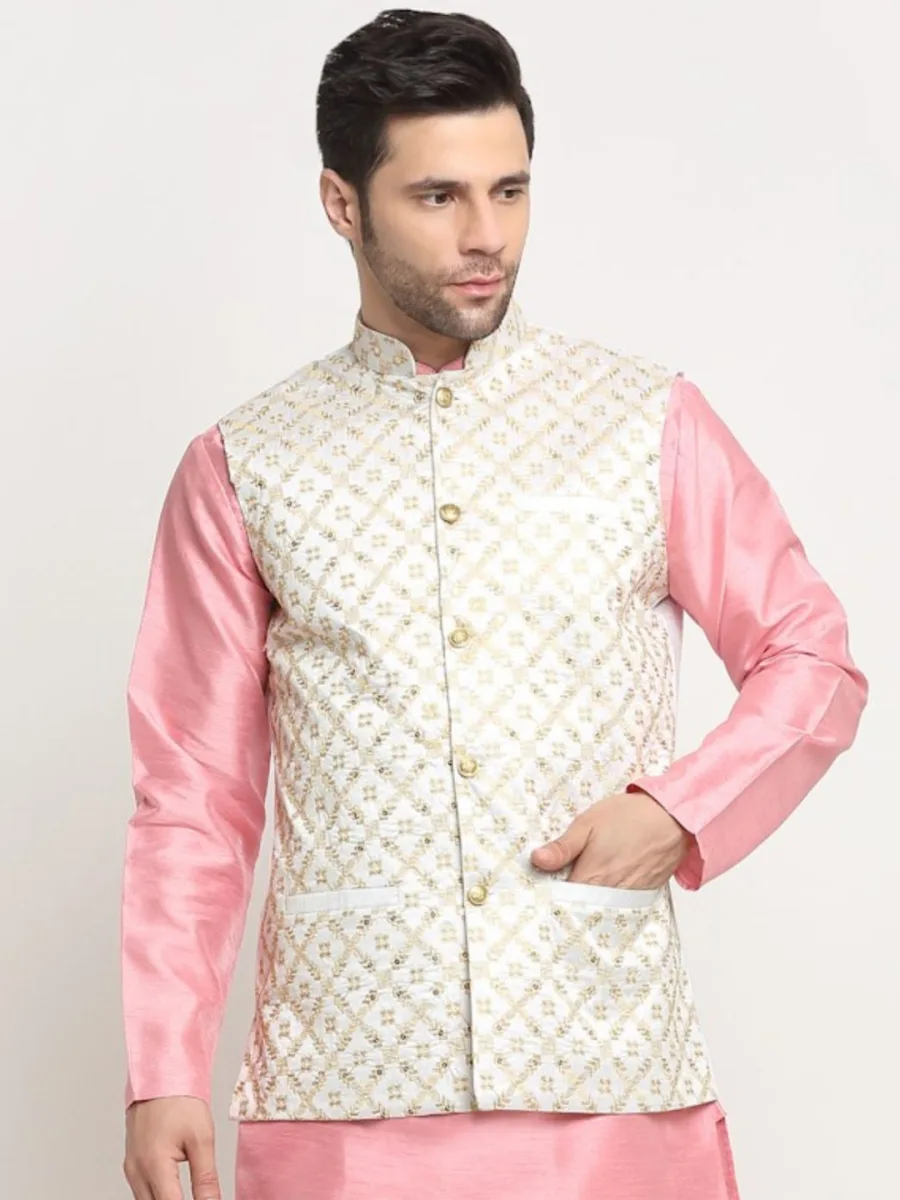 Embroidered Zari Nehru Jacket