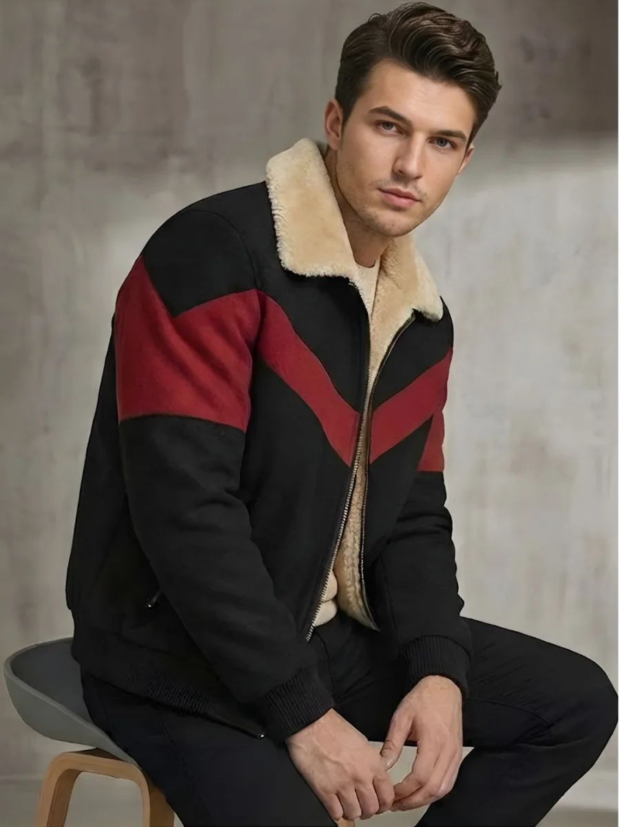 Colourblocked Insulator Bomber Jacket