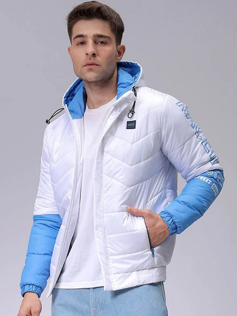 Colourblocked Lightweight Puffer Jacket