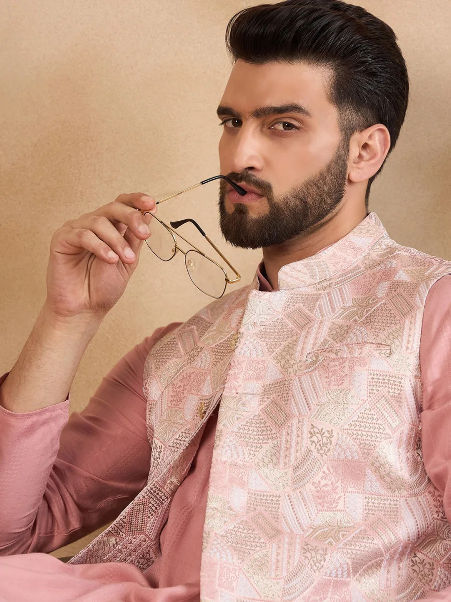 Woven Design Nehru Jackets