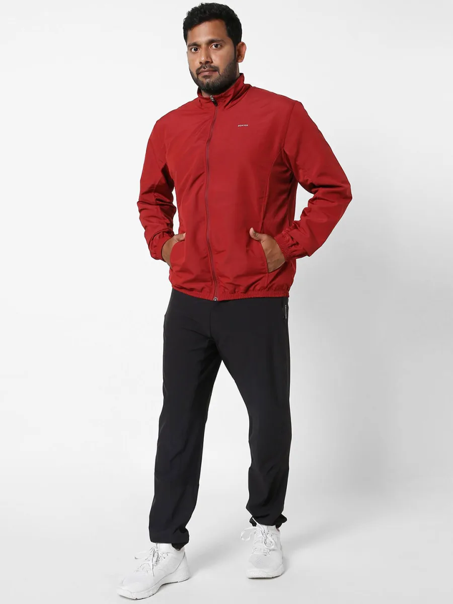 Men Solid Sporty Jacket