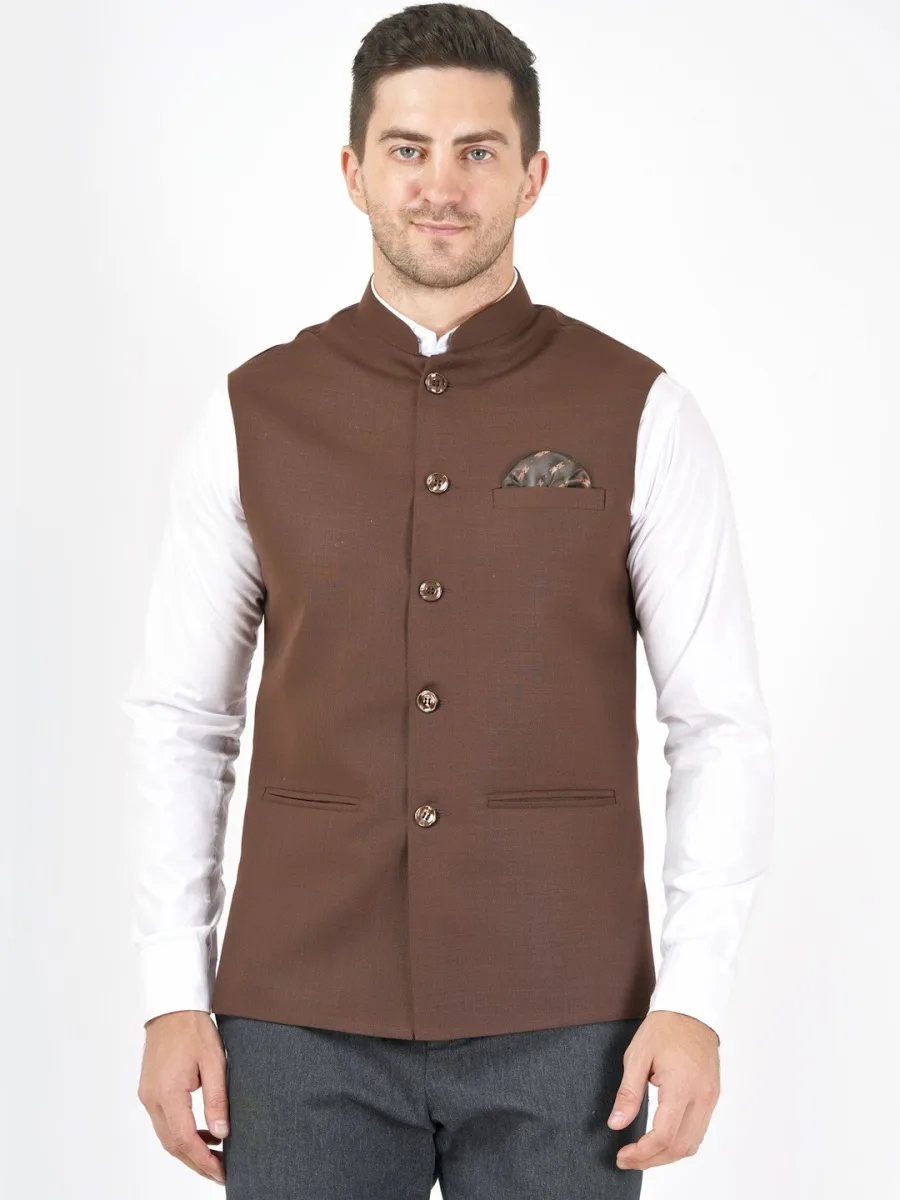 Men Woven Nehru Jackets