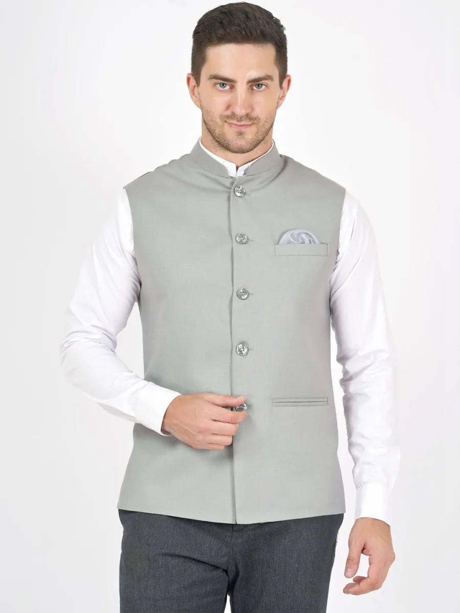 Cotton Linen Nehru Jacket
