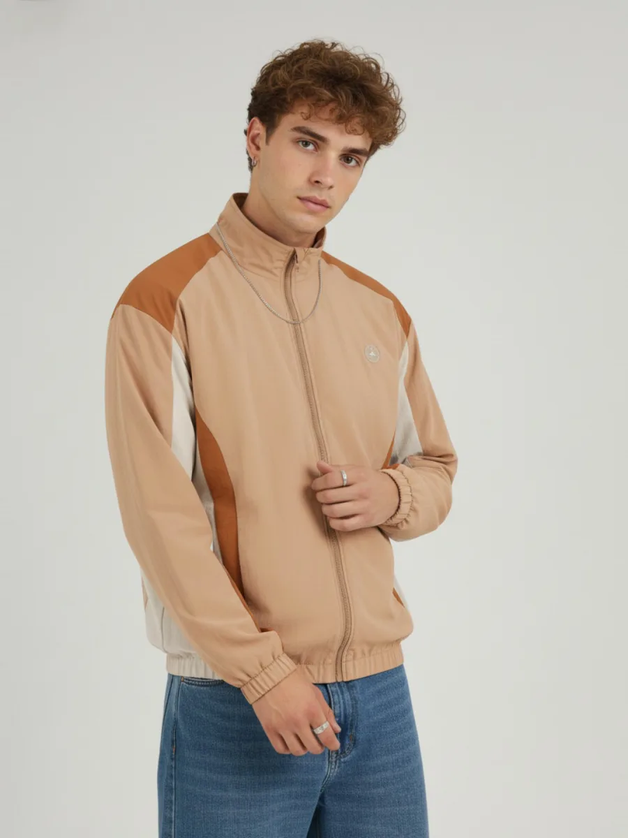 Colorblocked Bomber Jacket