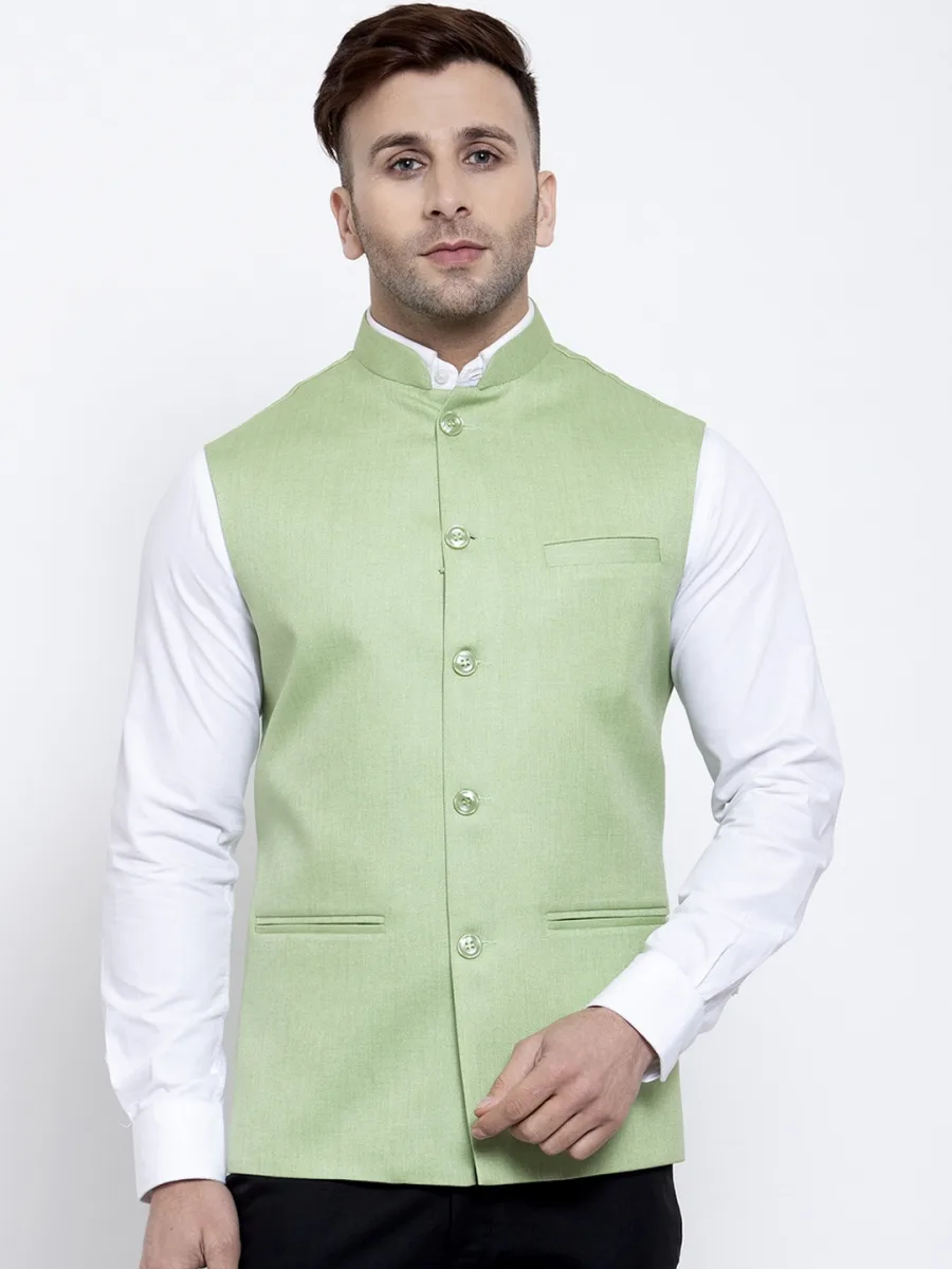 Men Jute Nehru Jacket