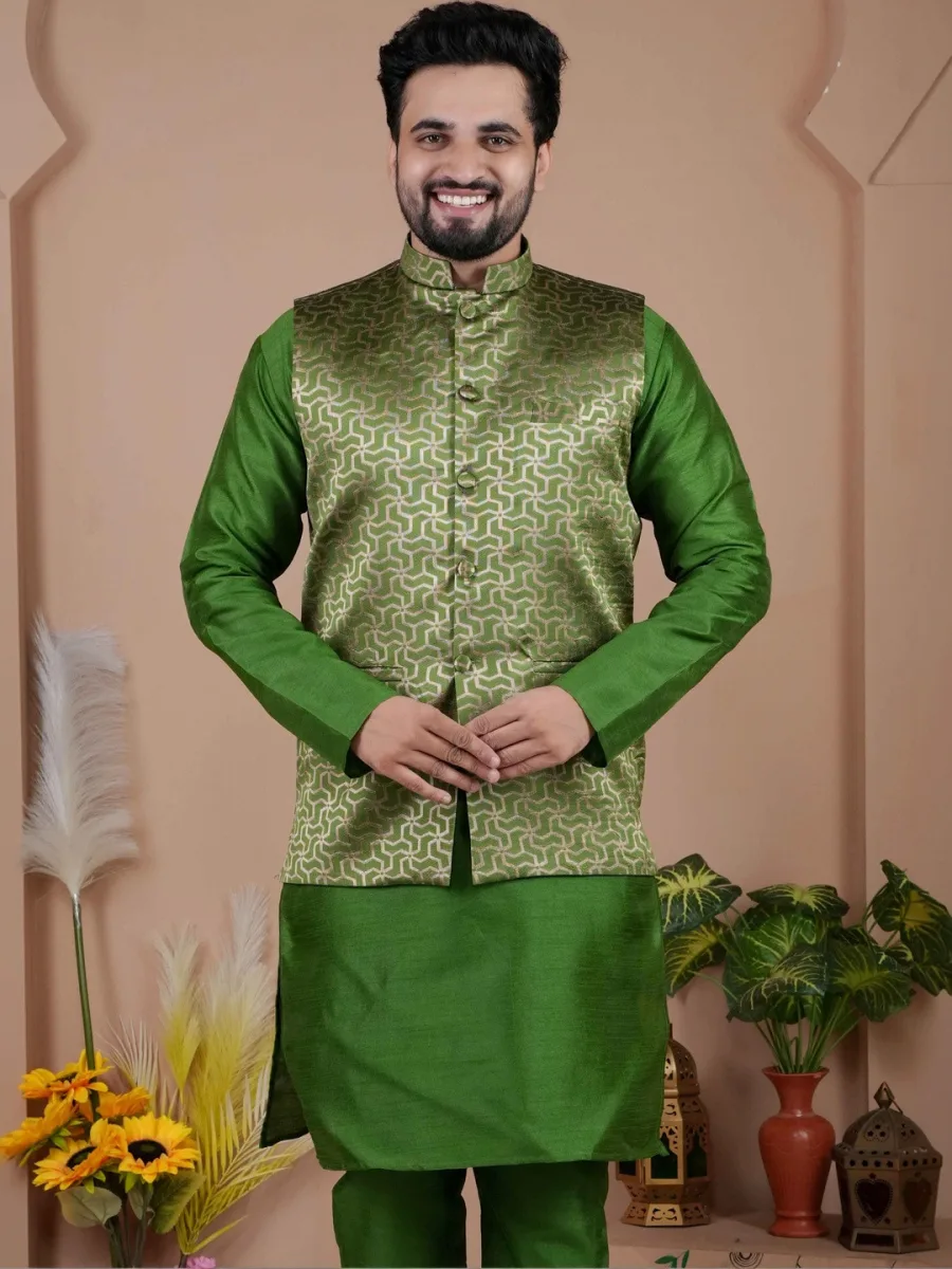Mandarin Collar Nehru Jackets