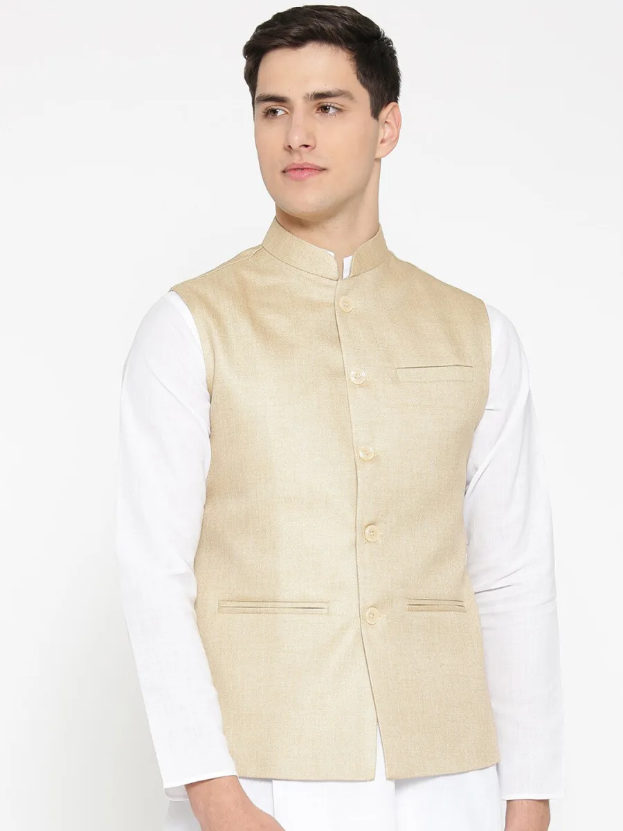 Men Woven Design Nehru Jackets