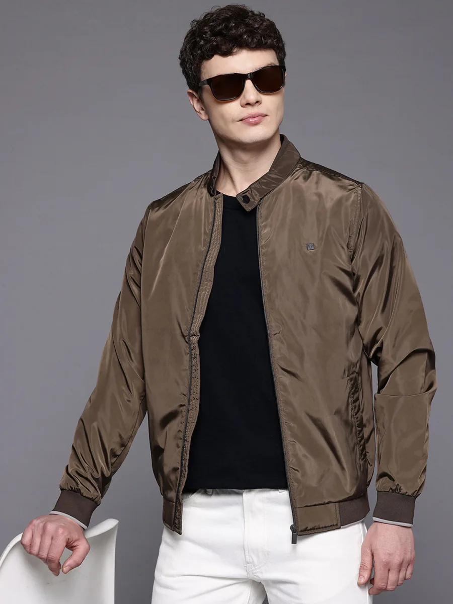 Band Collar Bomber Jacket