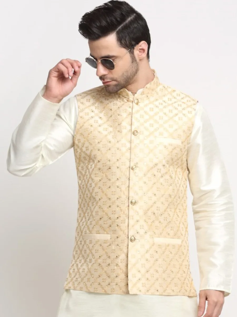 Embroidered Zari Nehru Jackets