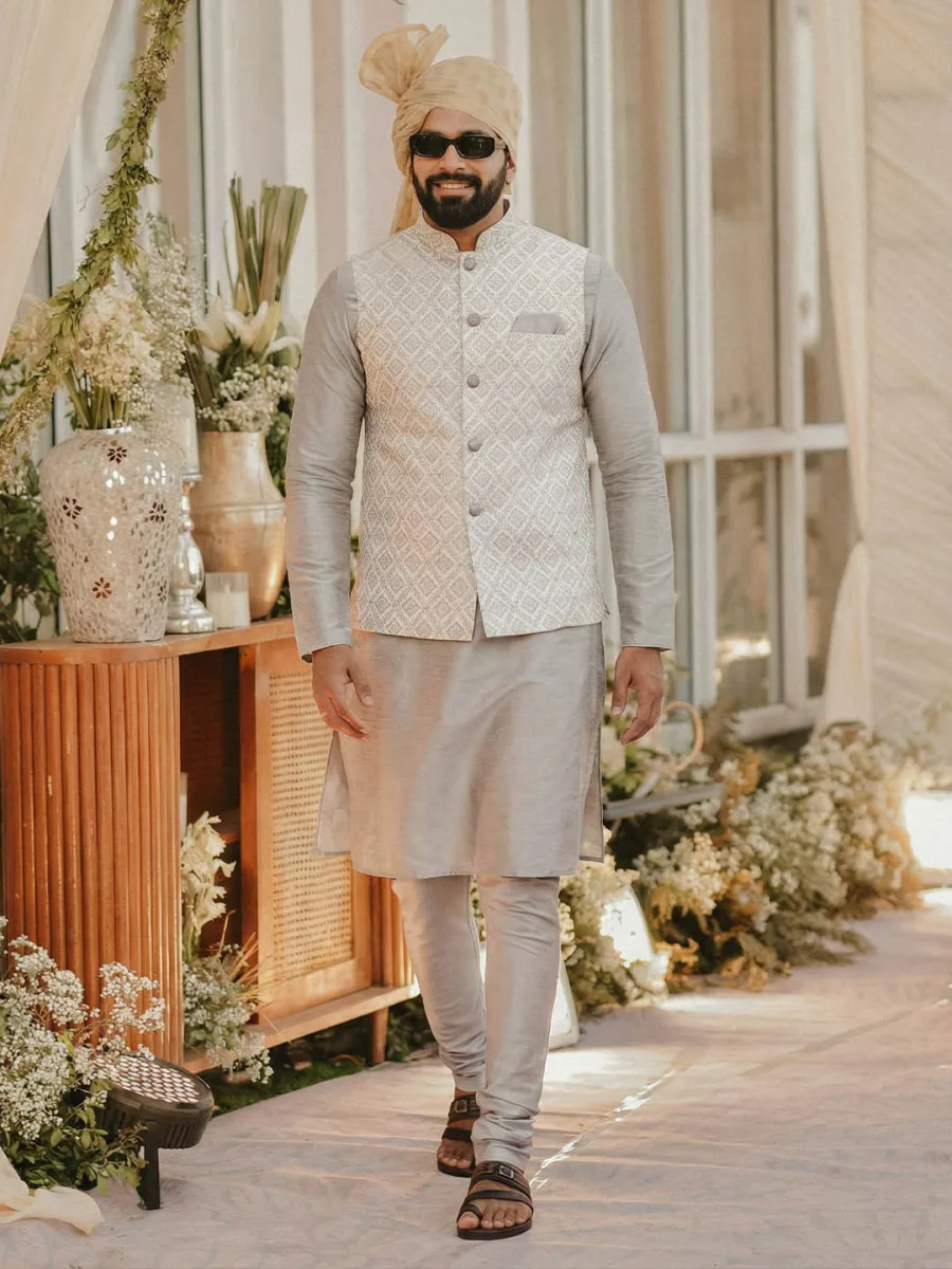 Woven Design Nehru Jackets