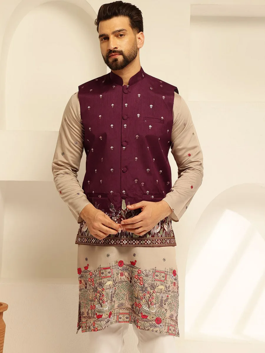 Brocade Nehru Jacket