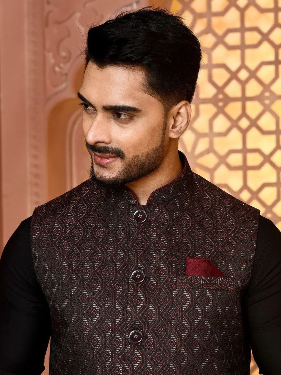 Jacquard Nehru Jacket