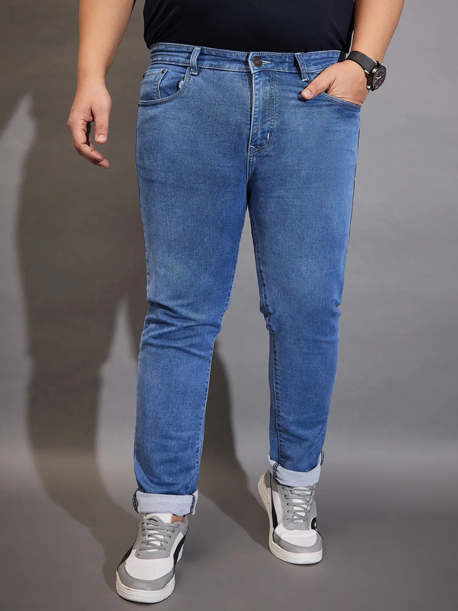 Plus Size Men Cotton Jeans