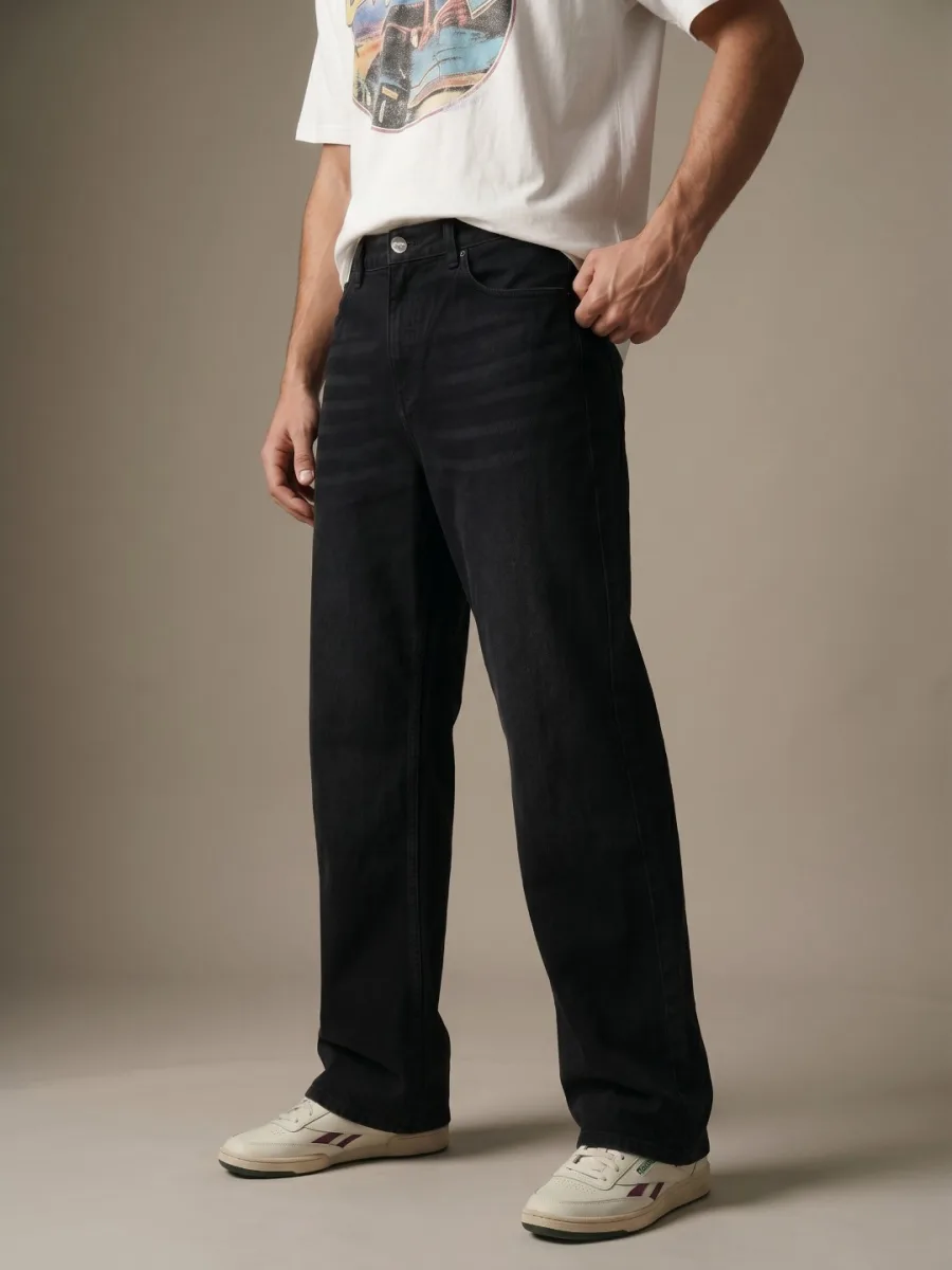Men Loose Bootcut Jeans