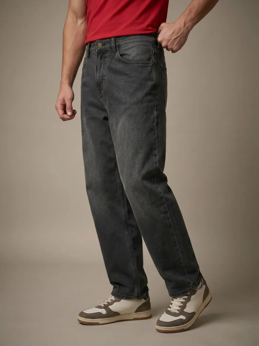 Matte Straight Fit Jeans