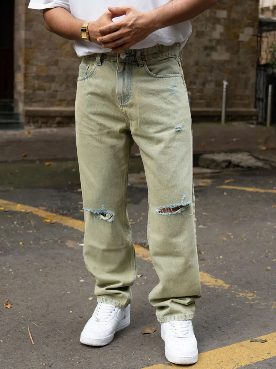 Men Relaxed Fit Mid-Rise Jeans