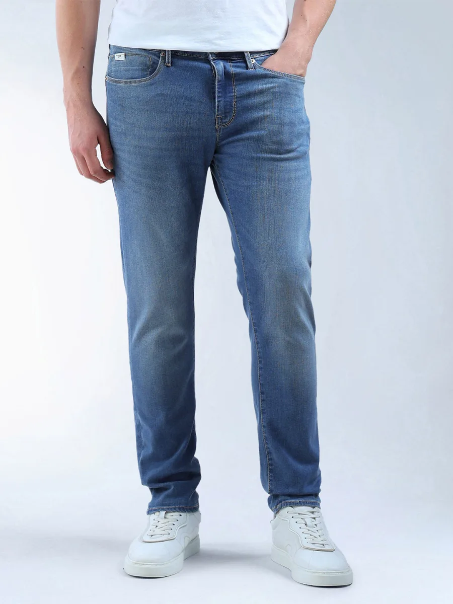 Men Slim Fit Mid-Rise Jeans