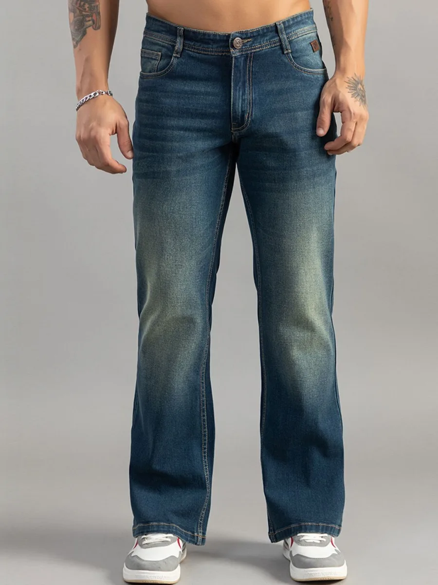 Men Bootcut Mid-Rise Jeans