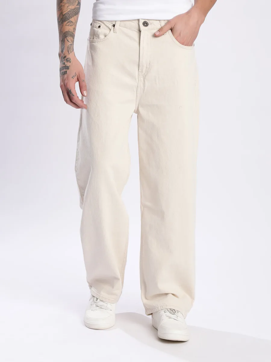 Men Pure Cotton Jeans
