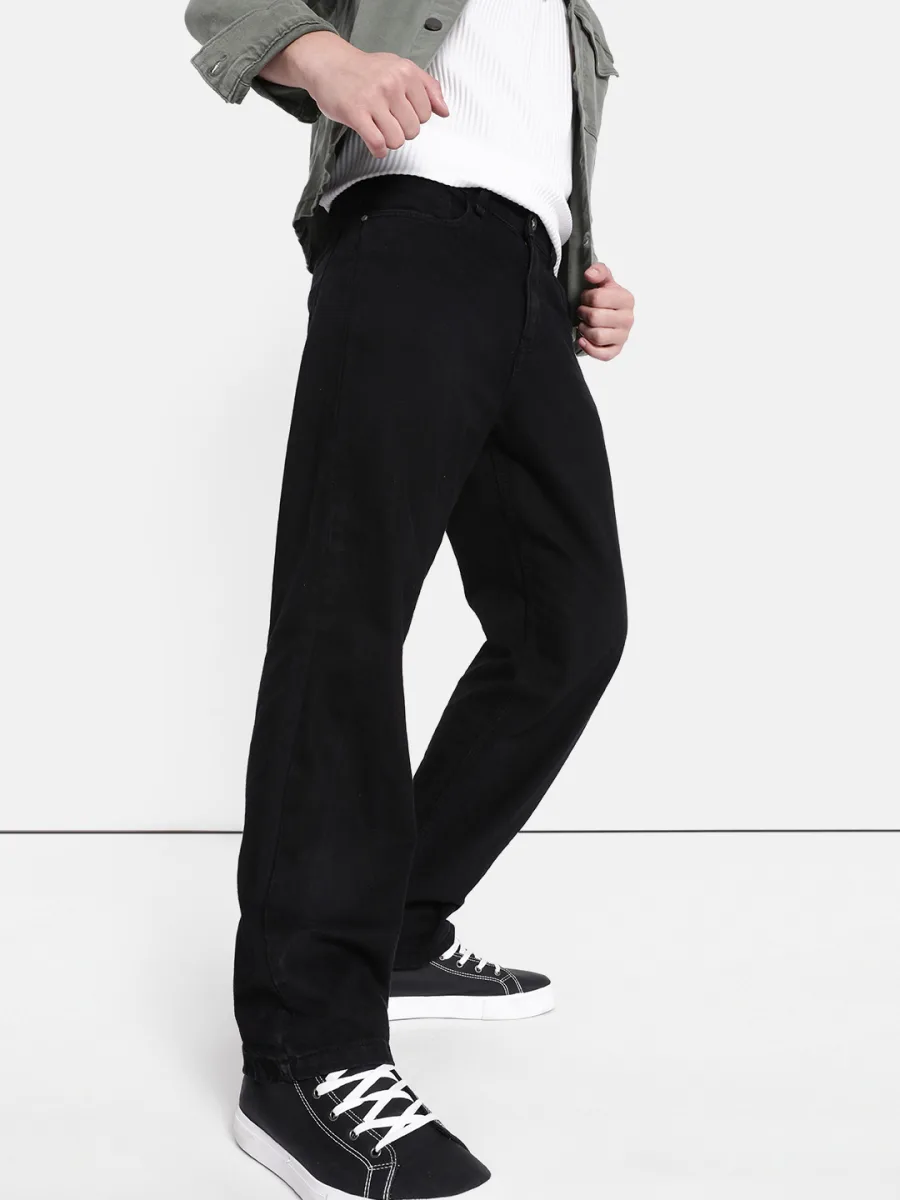 Men Cotton Straight Fit Jeans