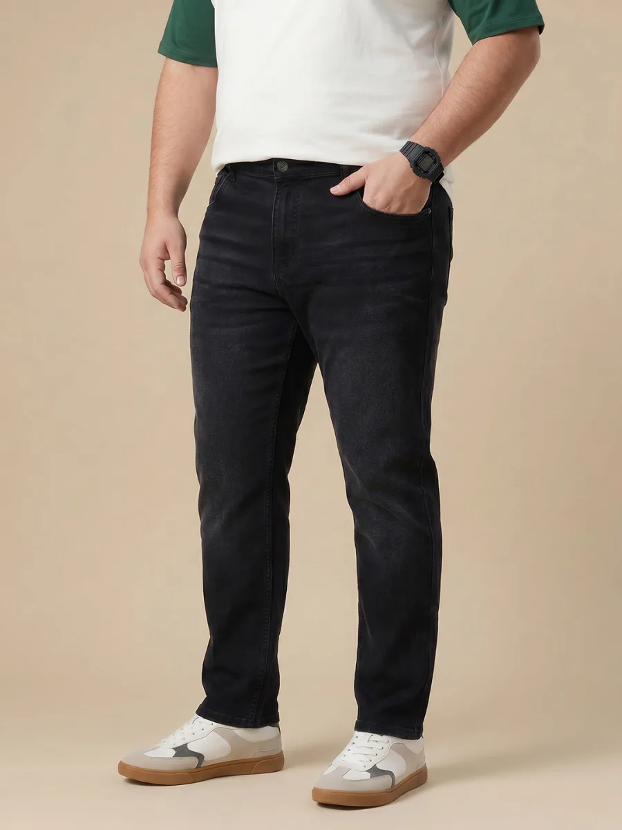 Men Plus Size Slim Fit Jeans