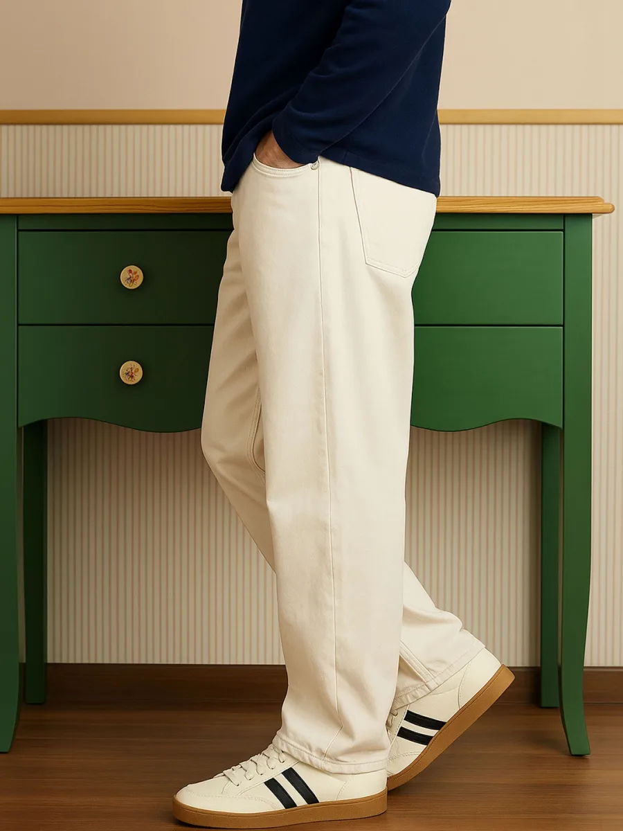 Men Straight Fit Fit Pant