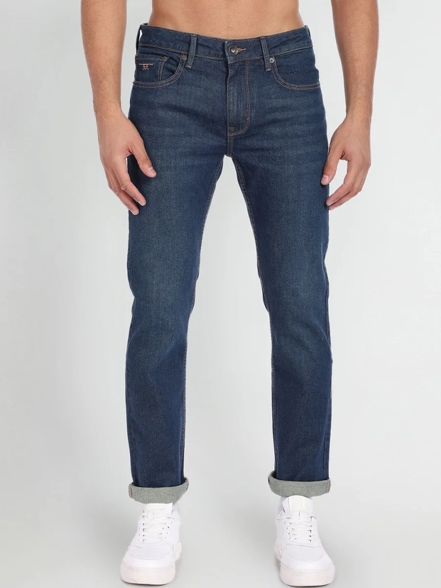 Tapered Fit Stretchable Jeans