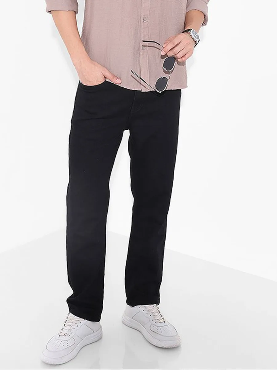 Straight Fit Mid-Rise Jeans